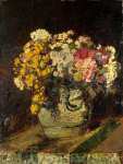 Adolphe Monticelli - A Vase of Wild Flowers